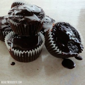 Nutella Glazed Chocolate Beet Cupcakes