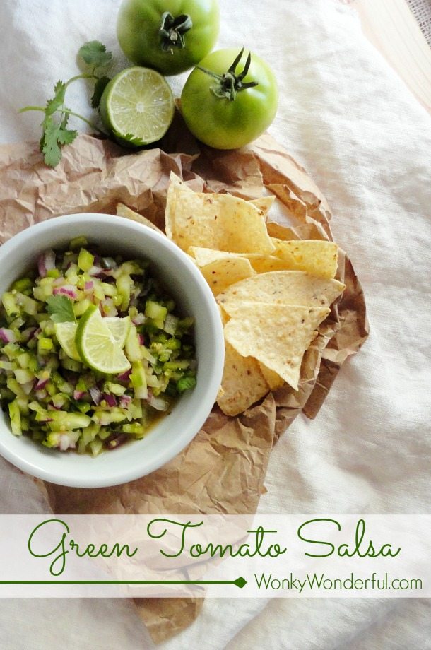 What is a good home canning recipe for green tomato salsa?