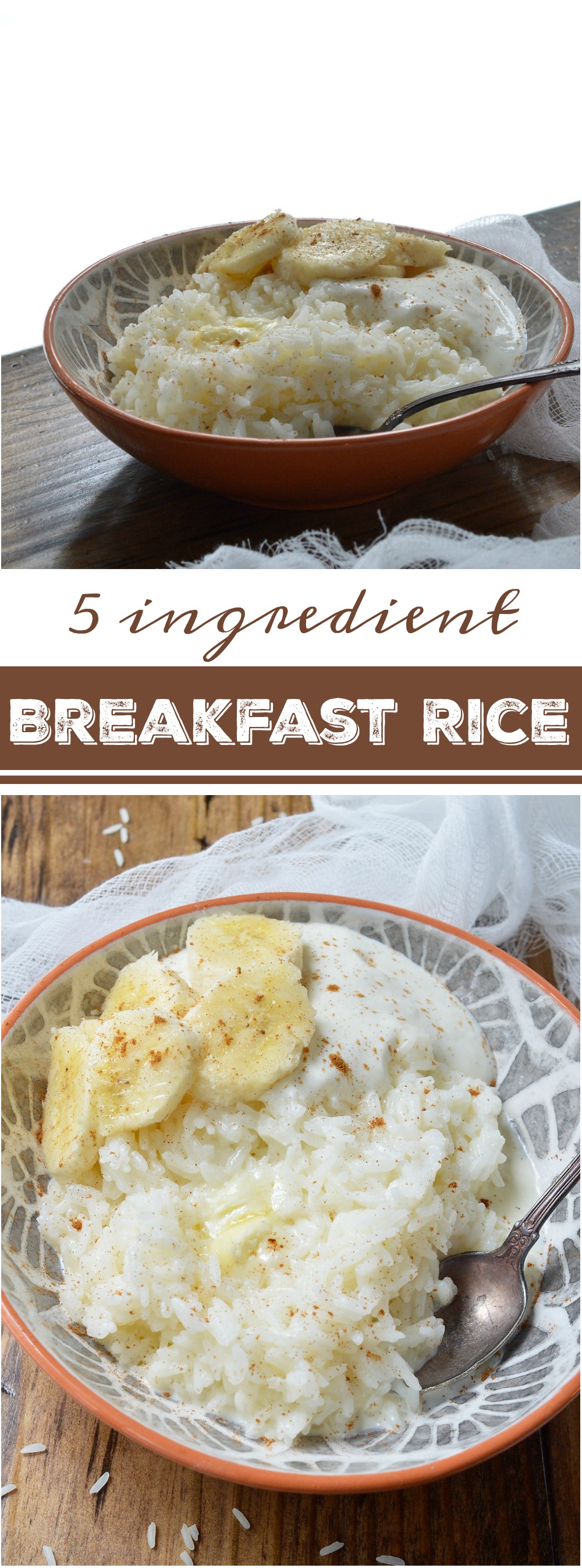 5 Ingredient Breakfast Rice - WonkyWonderful