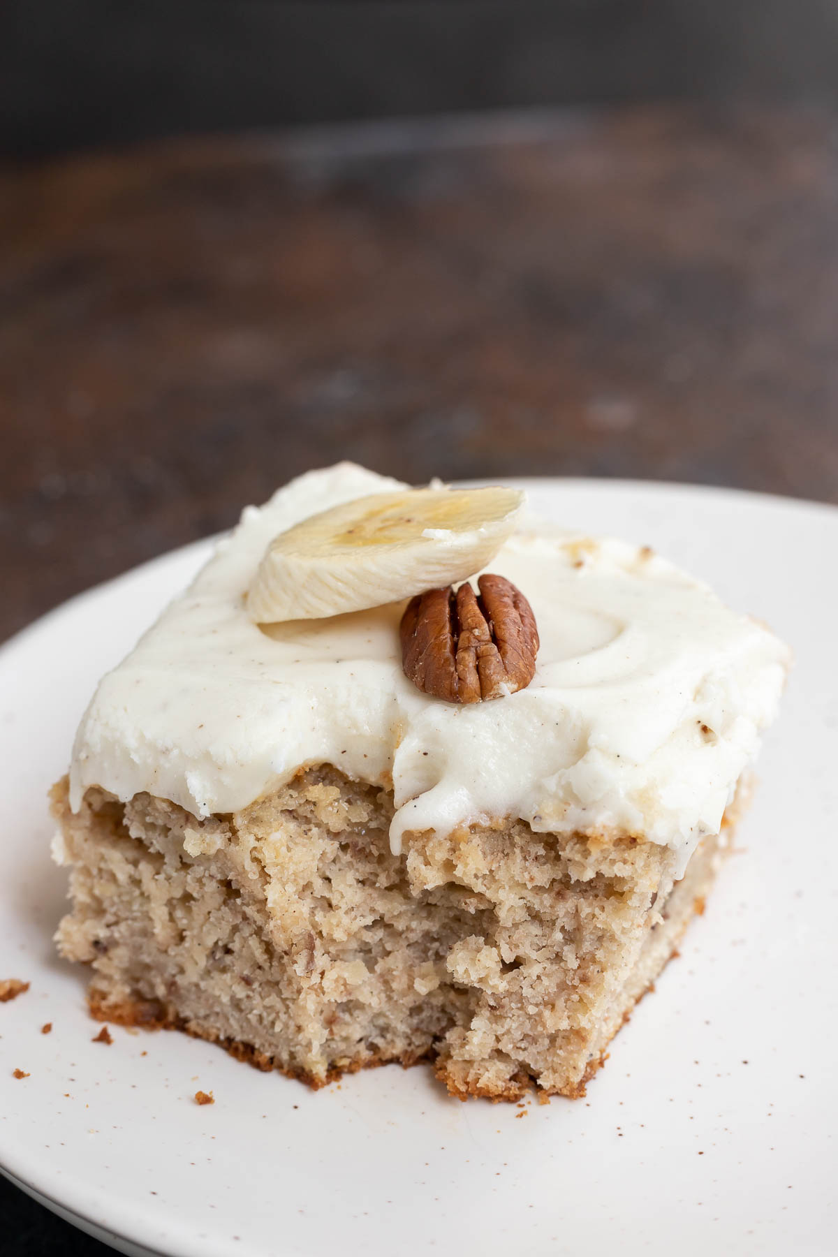 Banana Bread Cake Cream Cheese Frost Wonkywonderful