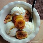 Honey Roasted Figs and Honey Ricotta Ice Cream ::: wonkywonderful.com