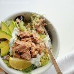Gluten Free, No Mayo Tuna Salad Quinoa Recipe ::: wonkywonderful.com