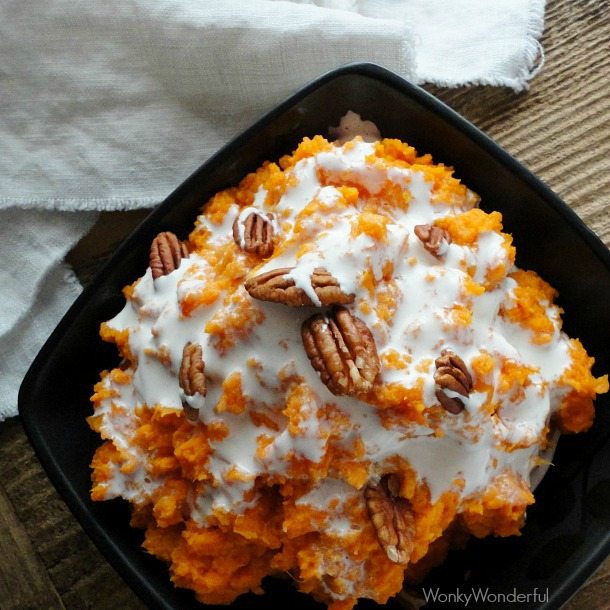 Mashed Sweet Potato Casserole Recipe - WonkyWonderful