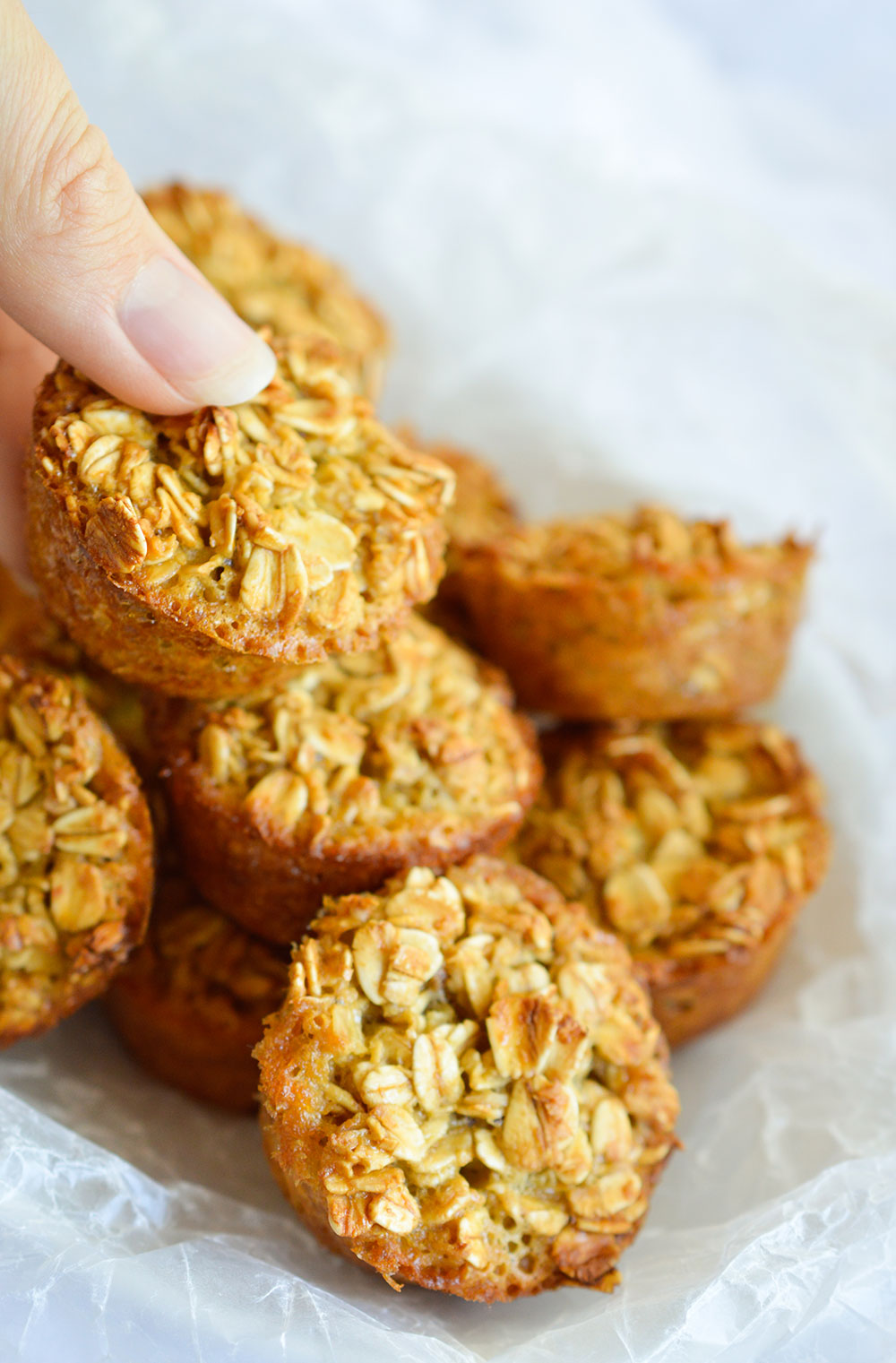 Healthy Oatmeal Muffin Dippers - WonkyWonderful