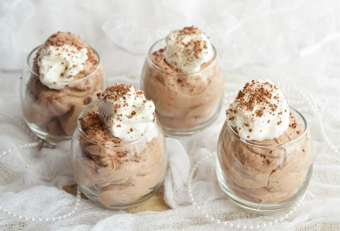 This Individual Whipped Chocolate Cheesecake Recipe is quick, easy and super delicious! An indulgent dessert that is perfect for your sweetheart on Valentine's Day!