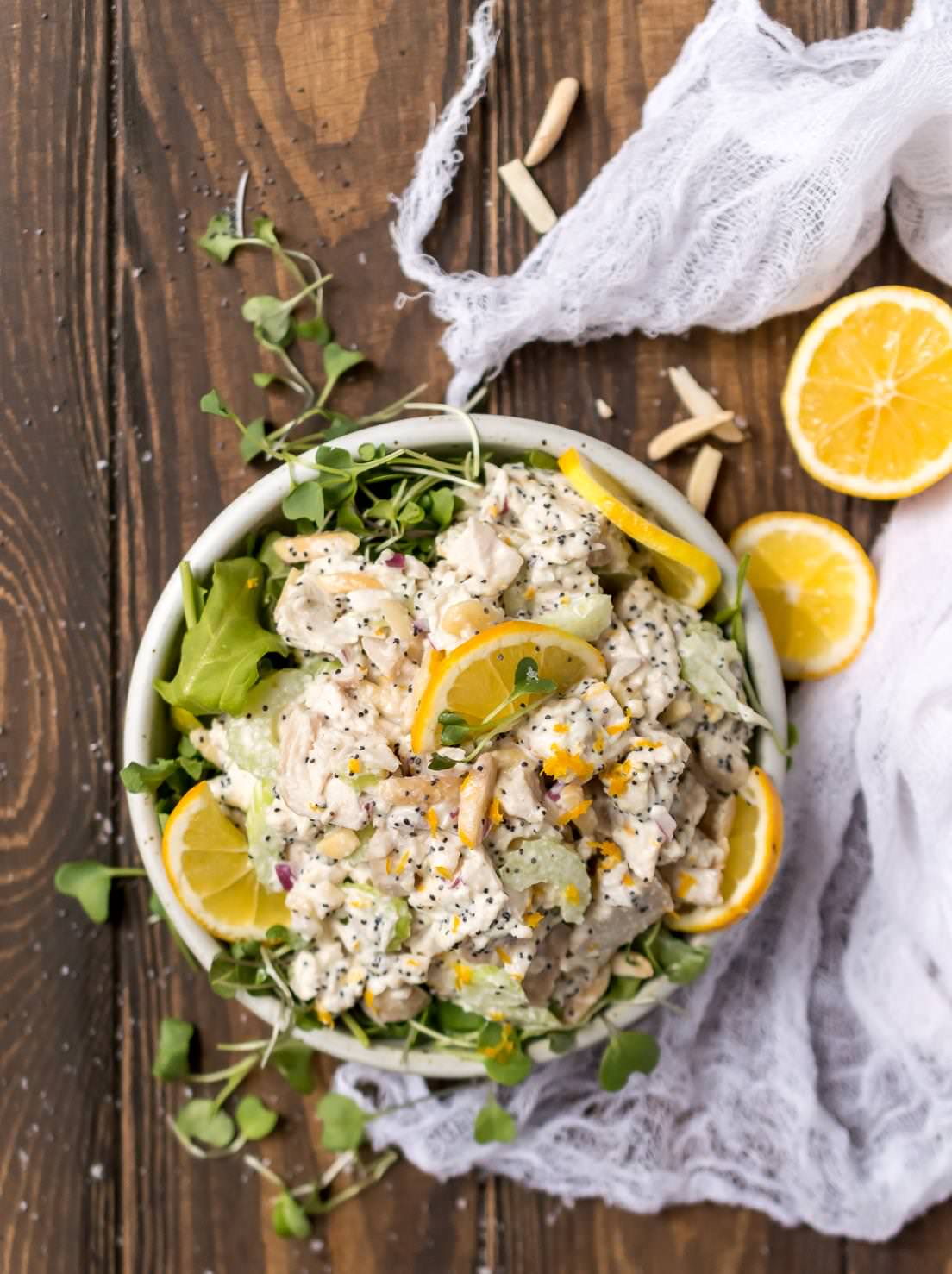 Poppy Seed Lemon Chicken Salad Recipe - WonkyWonderful