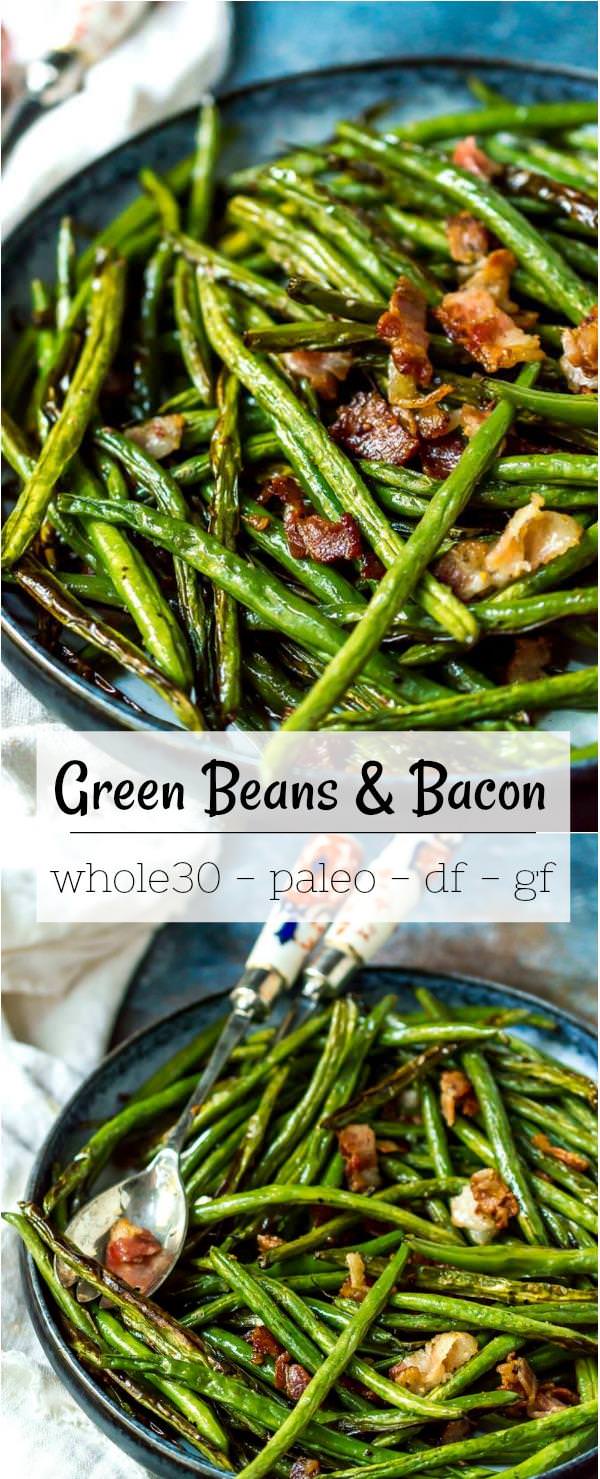 roasted green beans with bacon