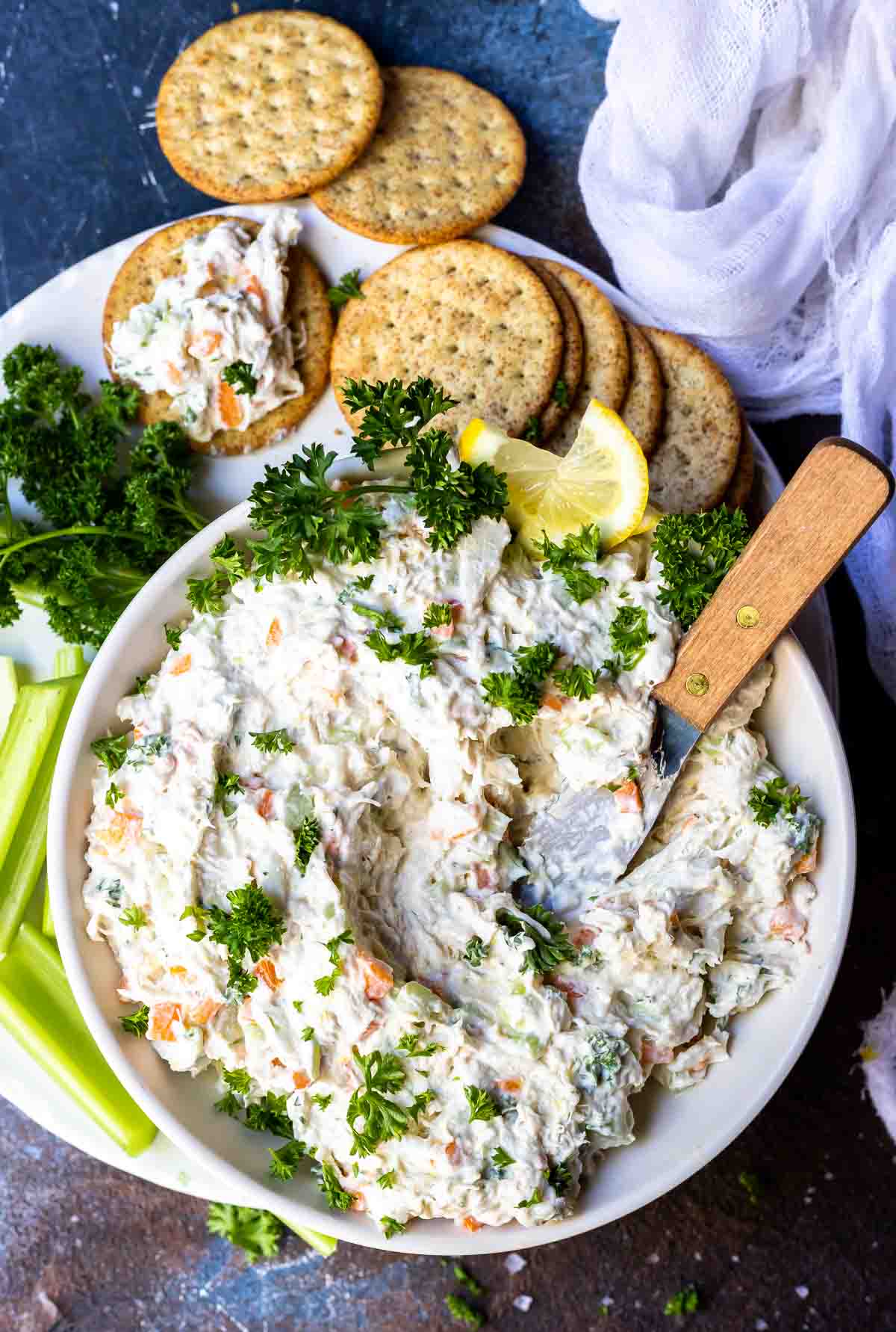 CRAZY GOOD Cold Crab Dip Recipe- WonkyWonderful