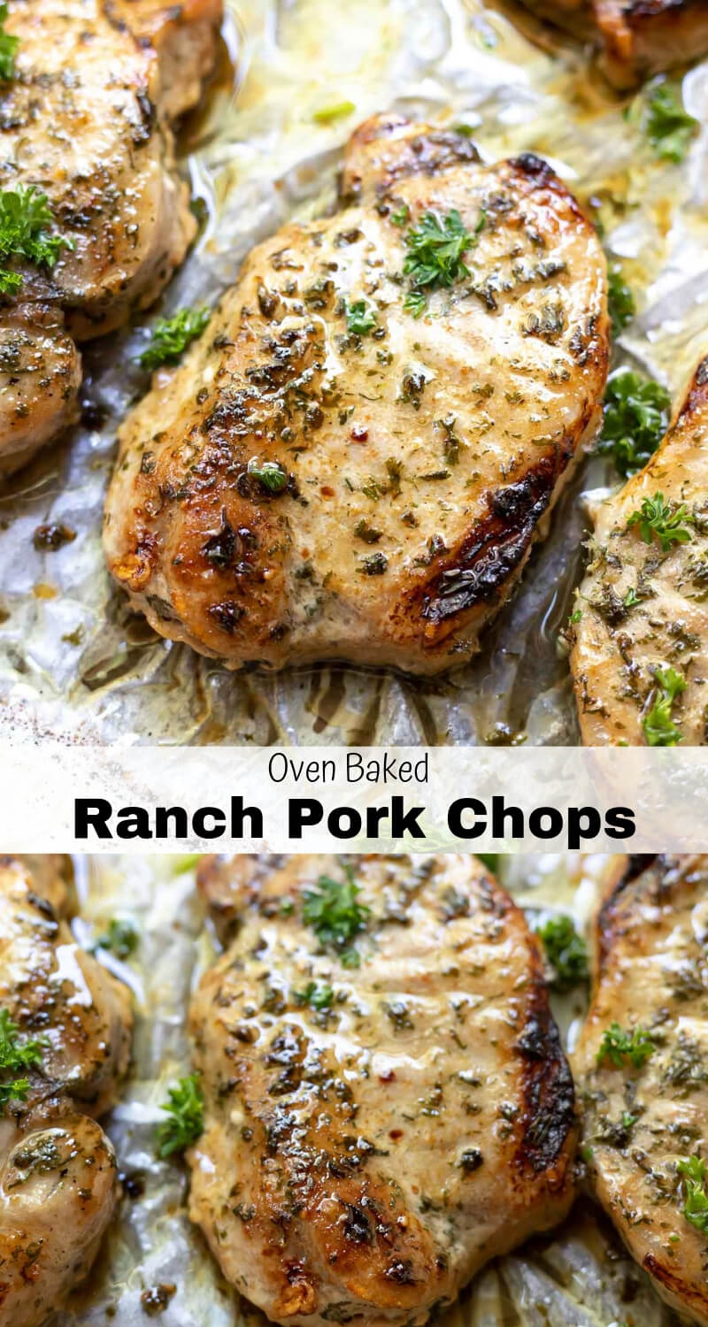 RANCH PORK CHOPS (Oven-Baked) ★ WonkyWonderful