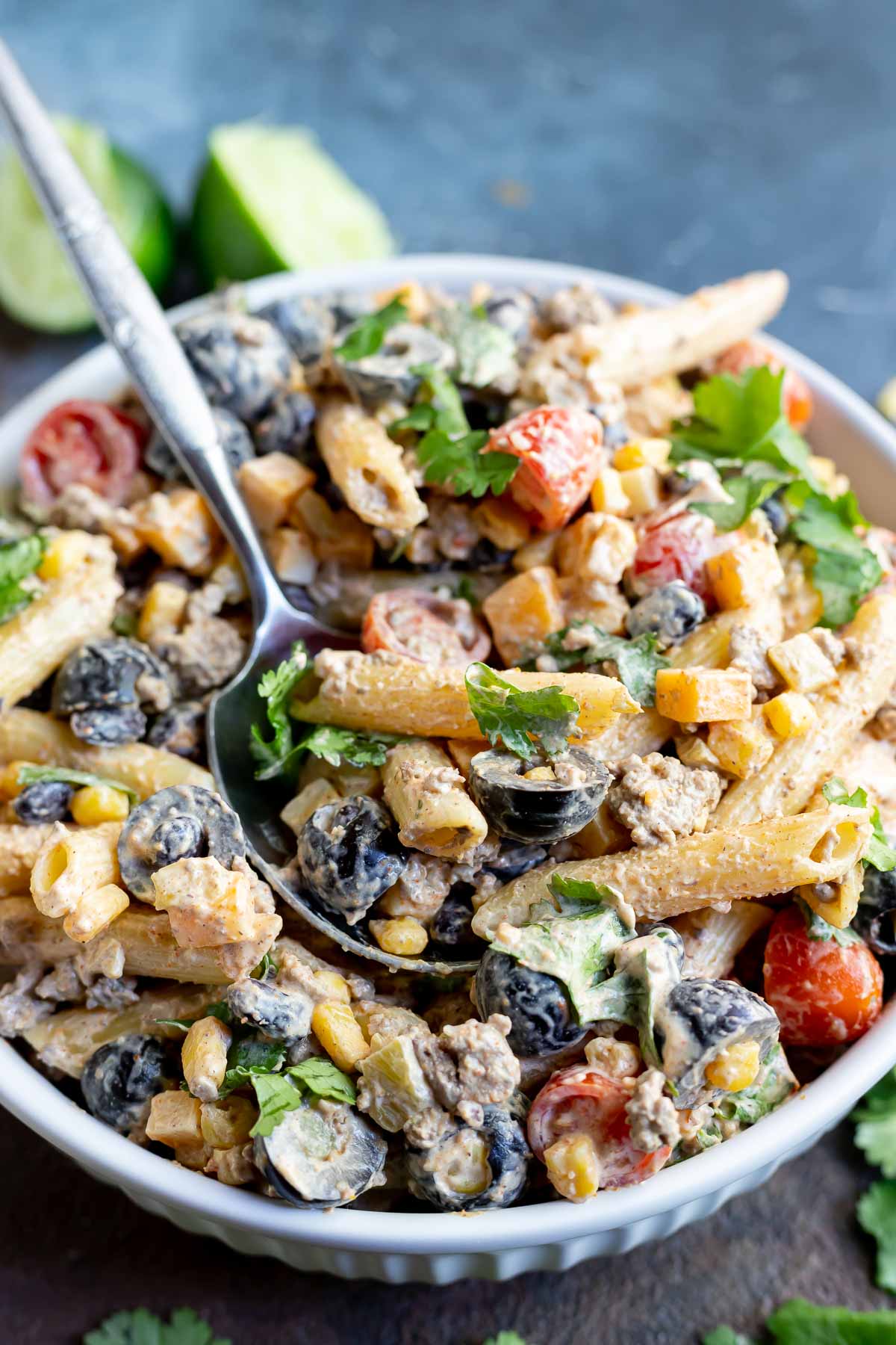 TACO PASTA SALAD ★ WonkyWonderful