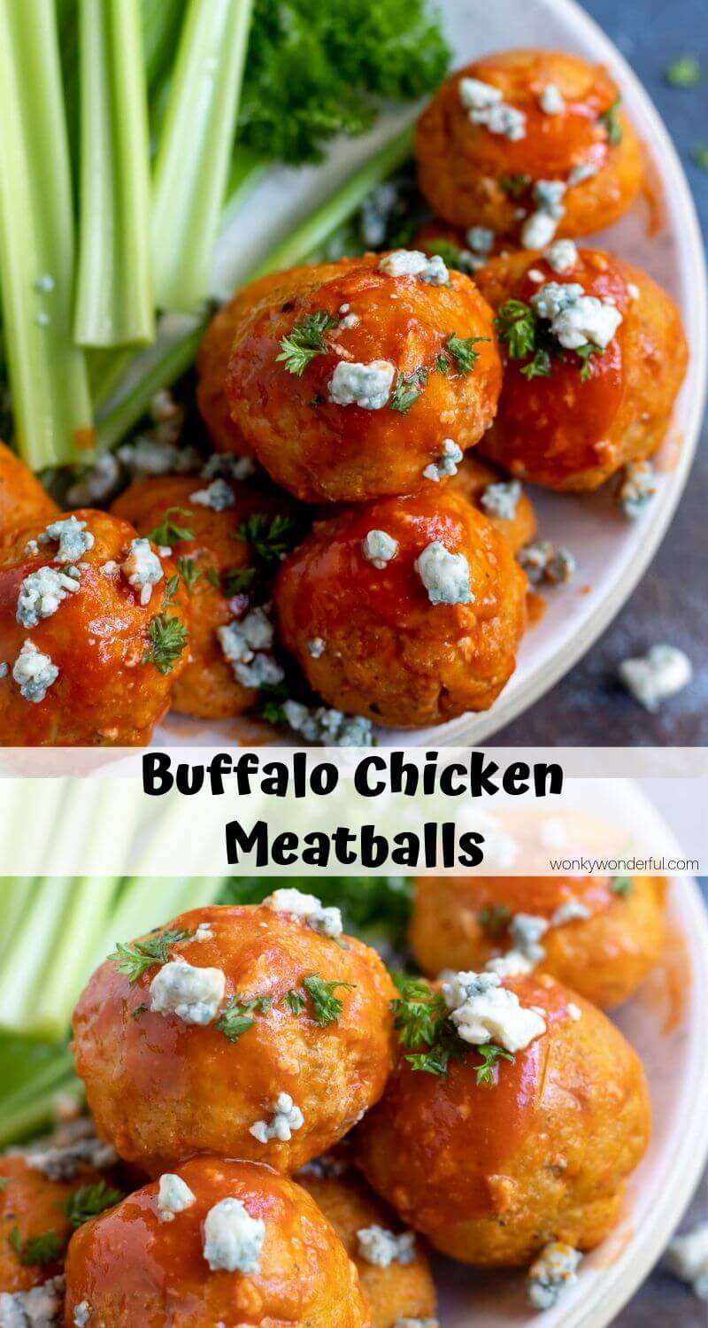 BUFFALO CHICKEN MEATBALLS!!! + WonkyWonderful