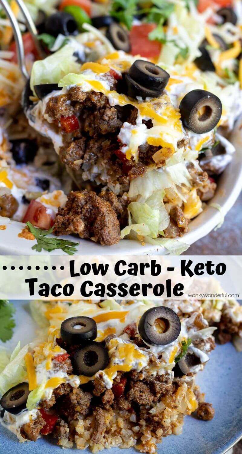 LOW CARB TACO CASSEROLE RECIPE!!! + WonkyWonderful