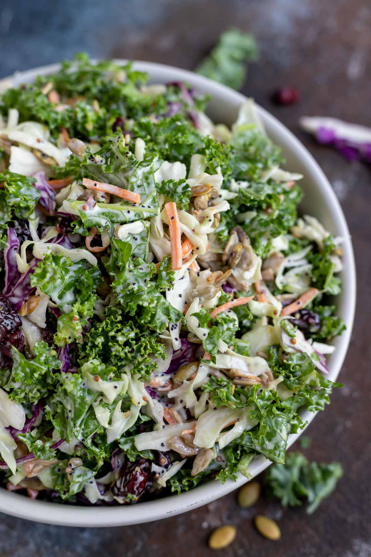 CREAMY KALE SLAW SALAD!!! + WonkyWonderful