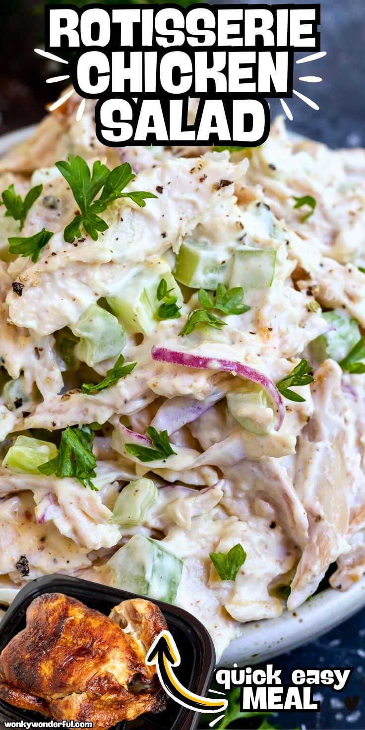 Rotisserie Chicken Salad Recipe - WonkyWonderful
