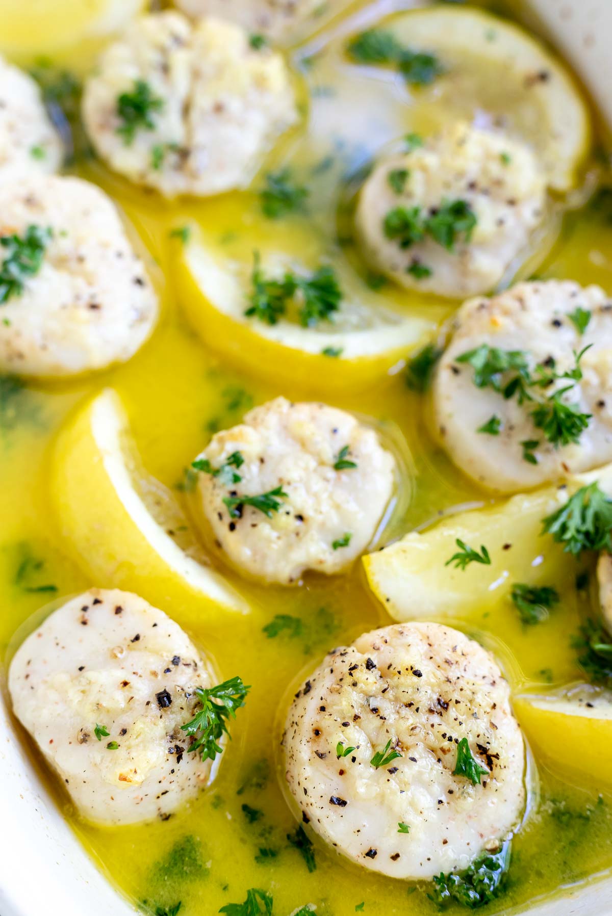 Lemon Garlic Baked Scallops Keto Wonkywonderful