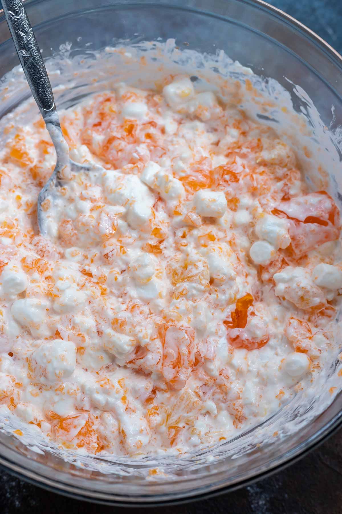 COTTAGE CHEESE ORANGE JELLO SALAD + WonkyWonderful