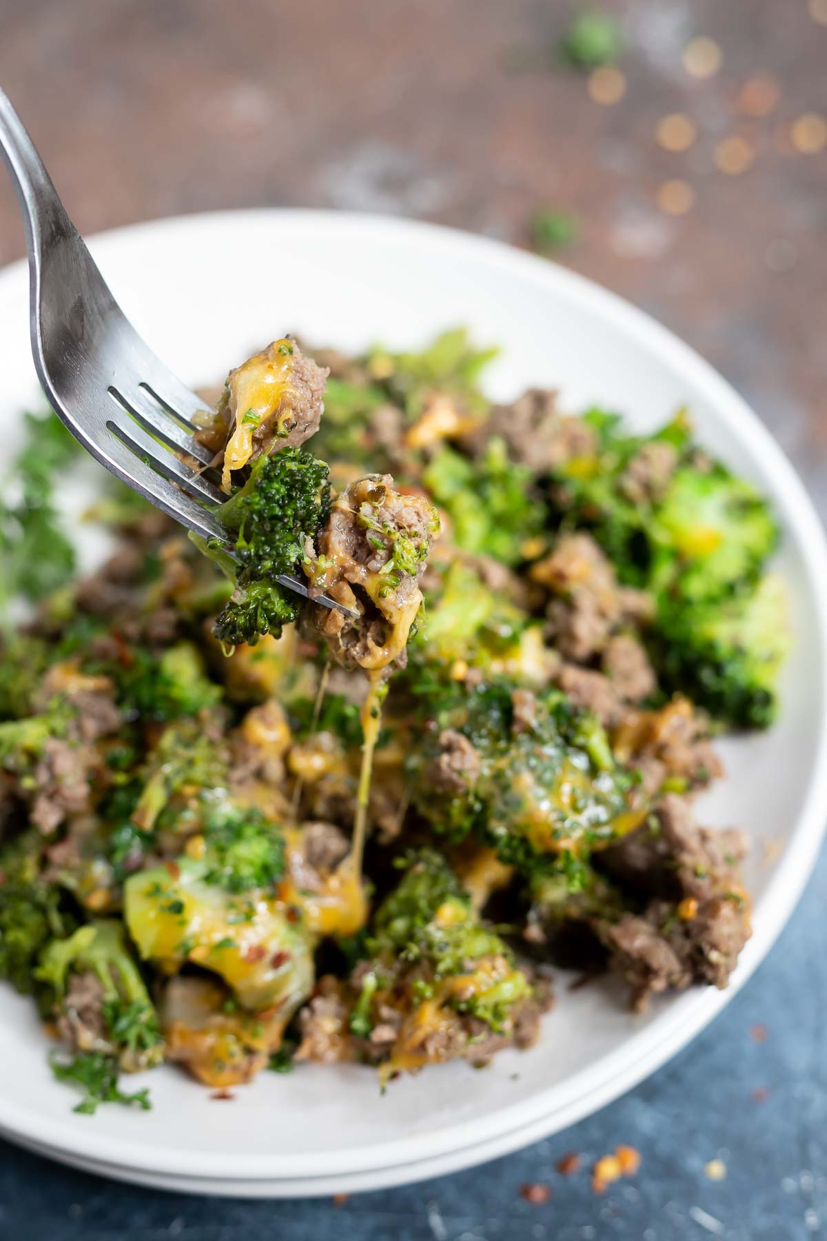 CHEESY GROUND BEEF And BROCCOLI (low Carb!) + WonkyWonderful