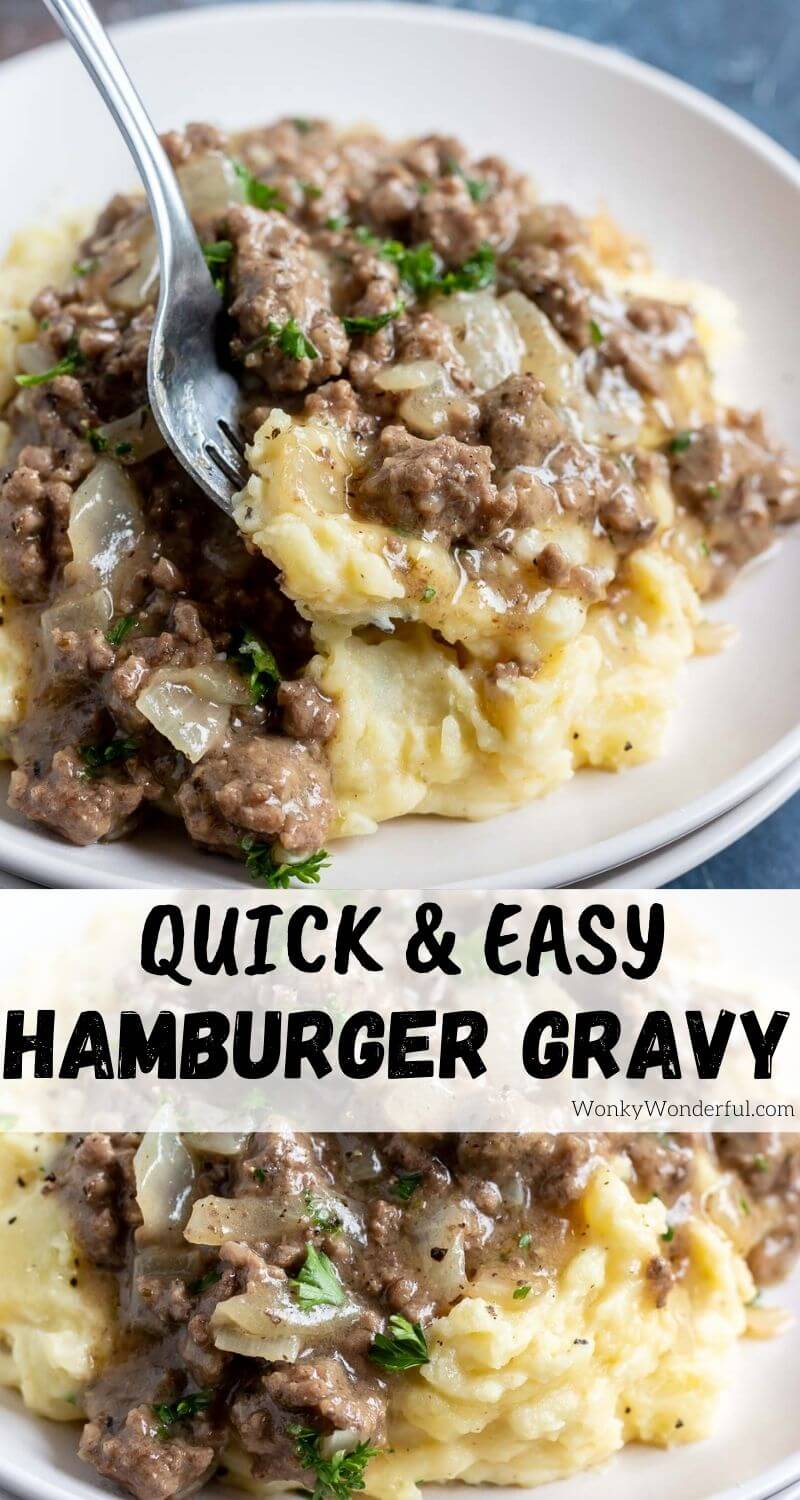 EASY HAMBURGER GRAVY RECIPE + WonkyWonderful