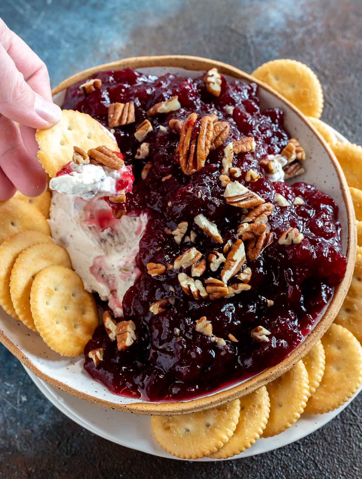 EASY CRANBERRY CREAM CHEESE DIP + WonkyWonderful