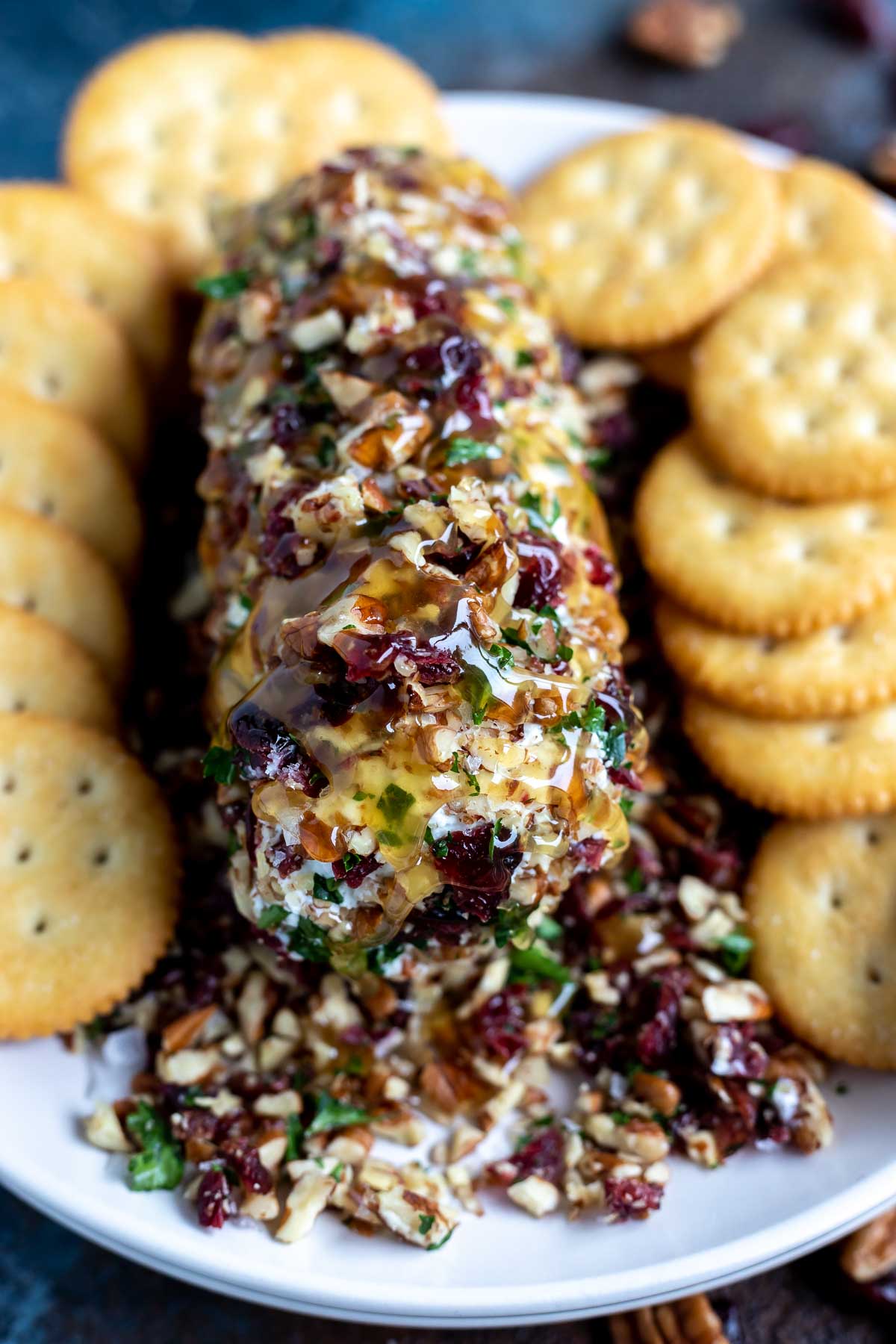 PECAN CRANBERRY GOAT CHEESE APPETIZER + WonkyWonderful