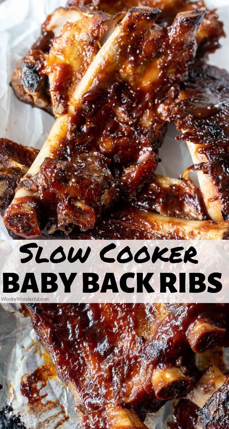 SLOW COOKER BABY BACK RIBS + WonkyWonderful