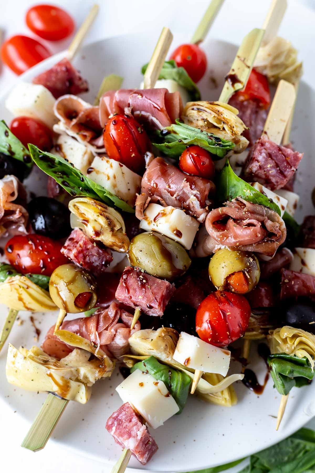 EASY ANTIPASTO SKEWERS + WonkyWonderful