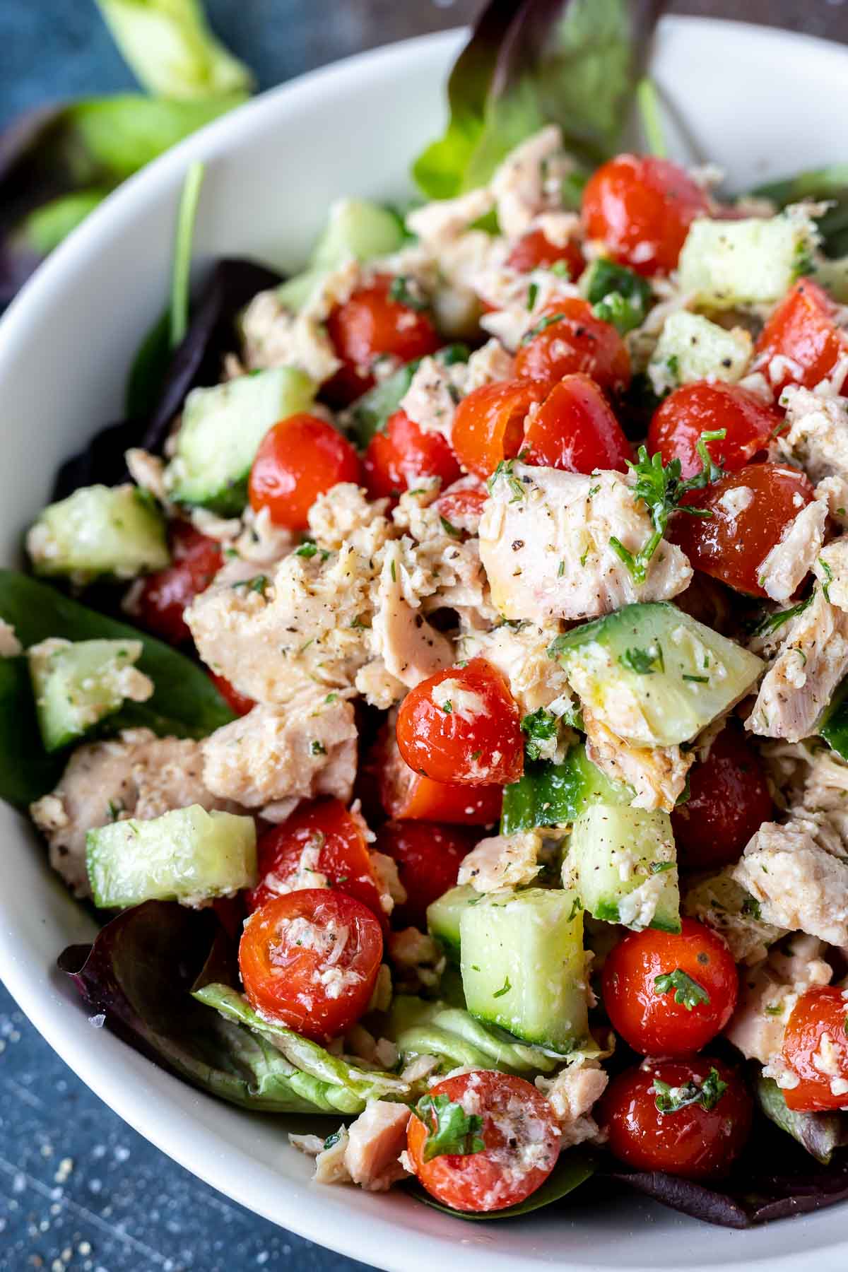 LOW CARB TUNA SALAD WITHOUT MAYO + WonkyWonderful