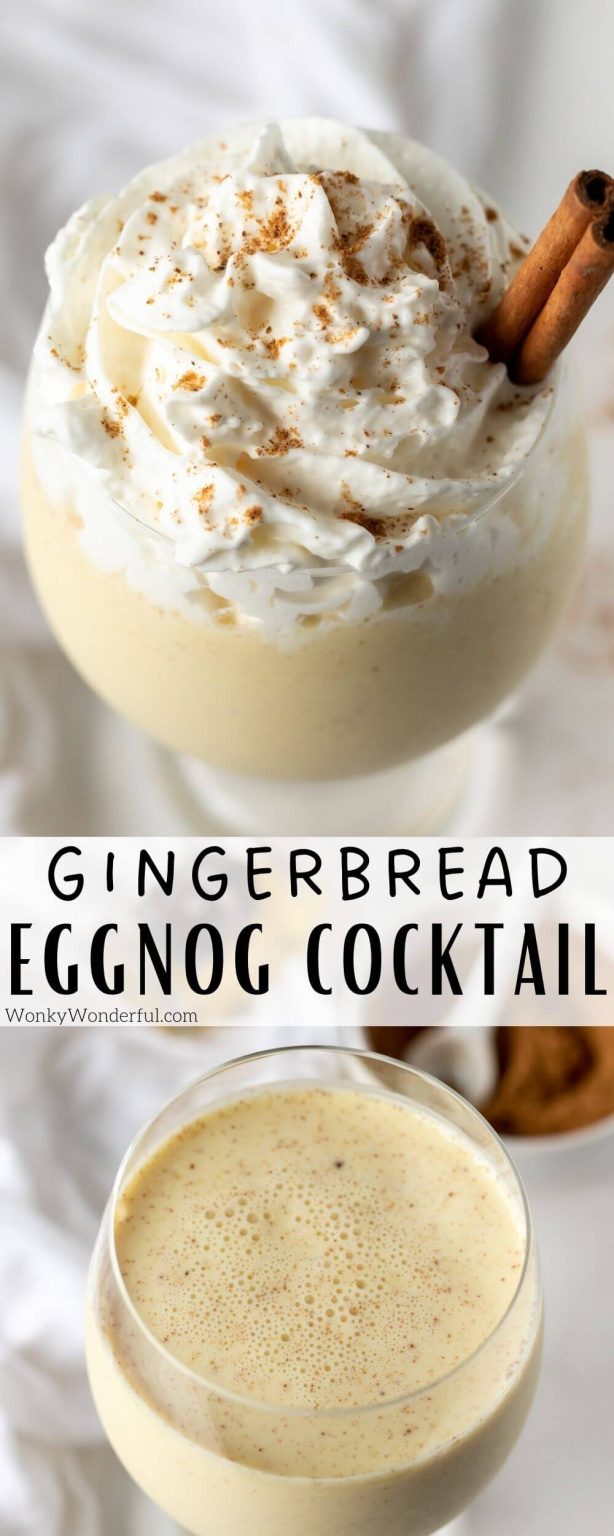 GINGERBREAD EGGNOG COCKTAIL + WonkyWonderful