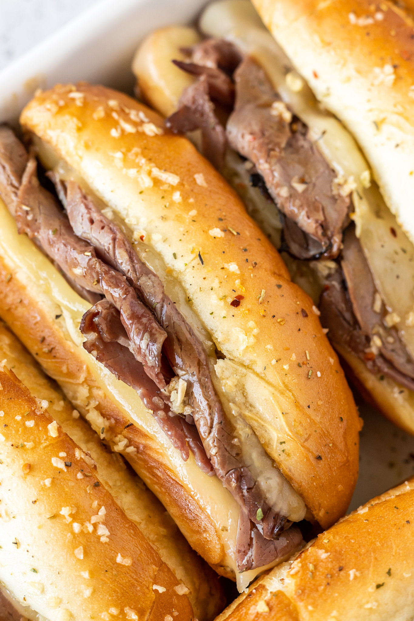 5-Ingredient Slow Cooker French Dip Sandwiches - So Good!