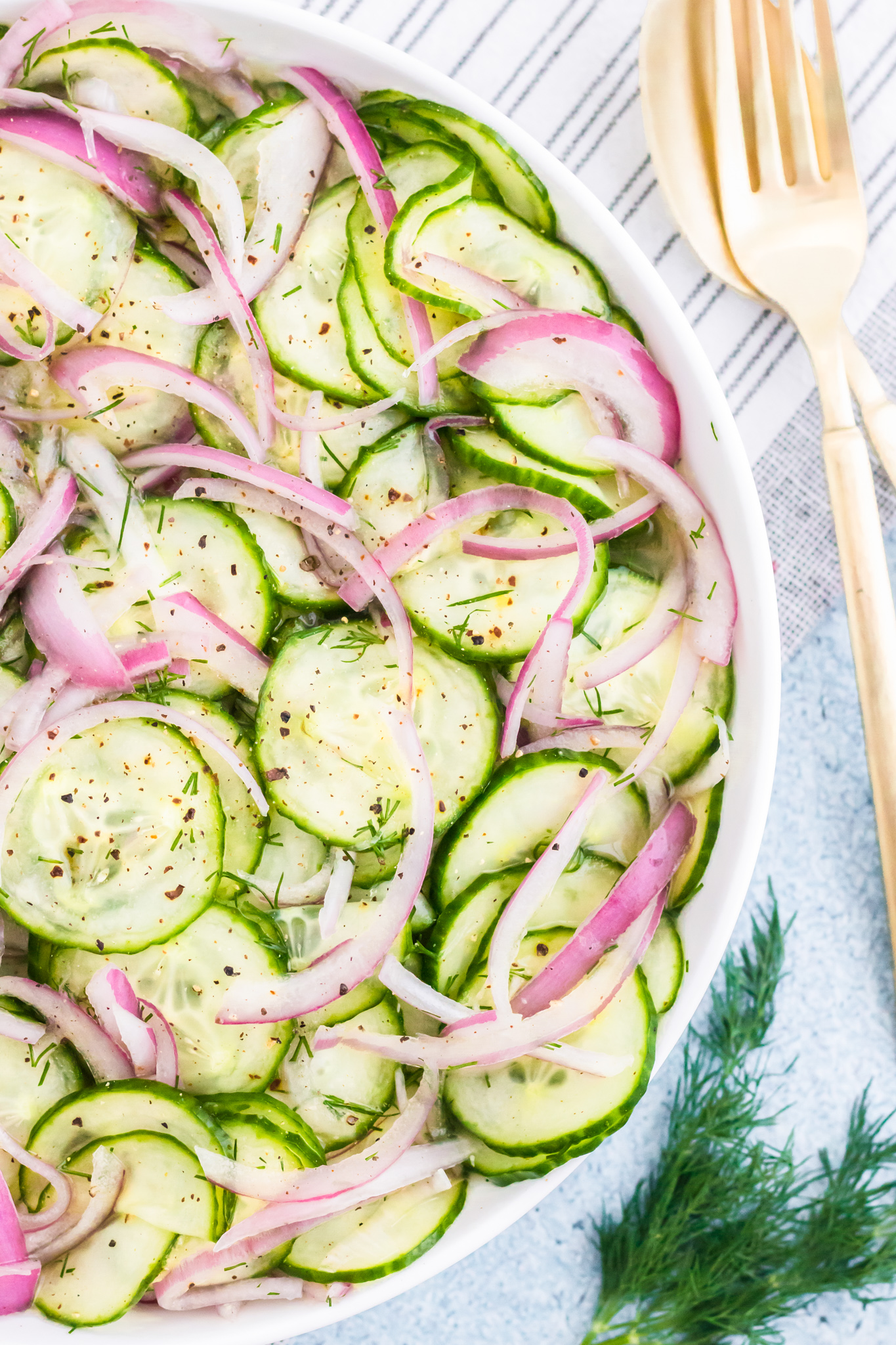 Quick Cucumber-Dill Salad - Traffic Light Cook