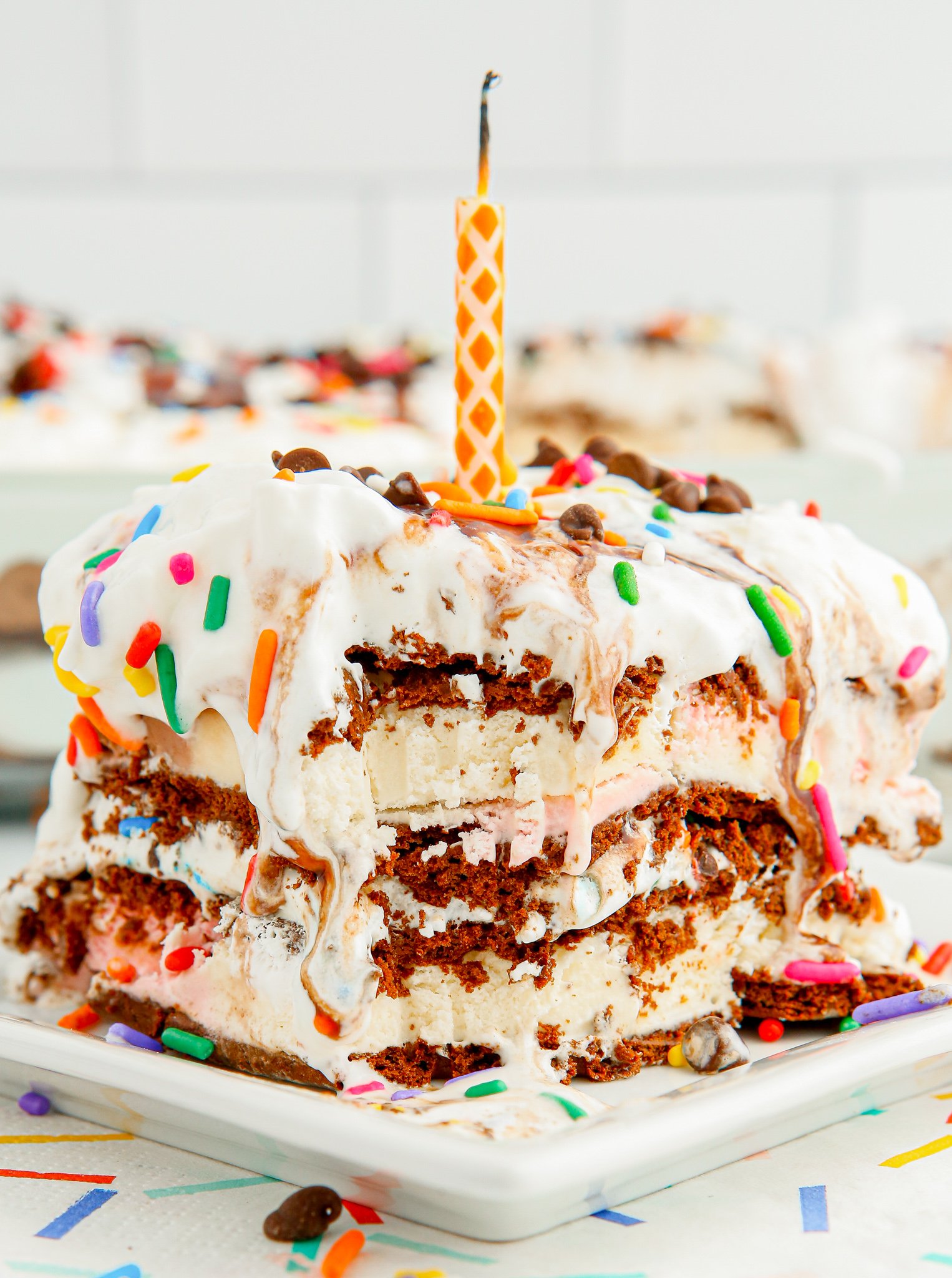 ICE CREAM SANDWICH CAKE + WonkyWonderful