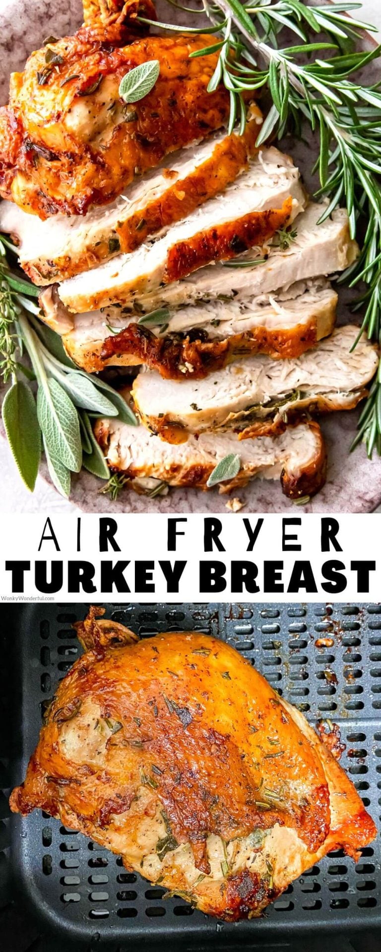 BONELESS TURKEY BREAST IN AIR FRYER + WonkyWonderful