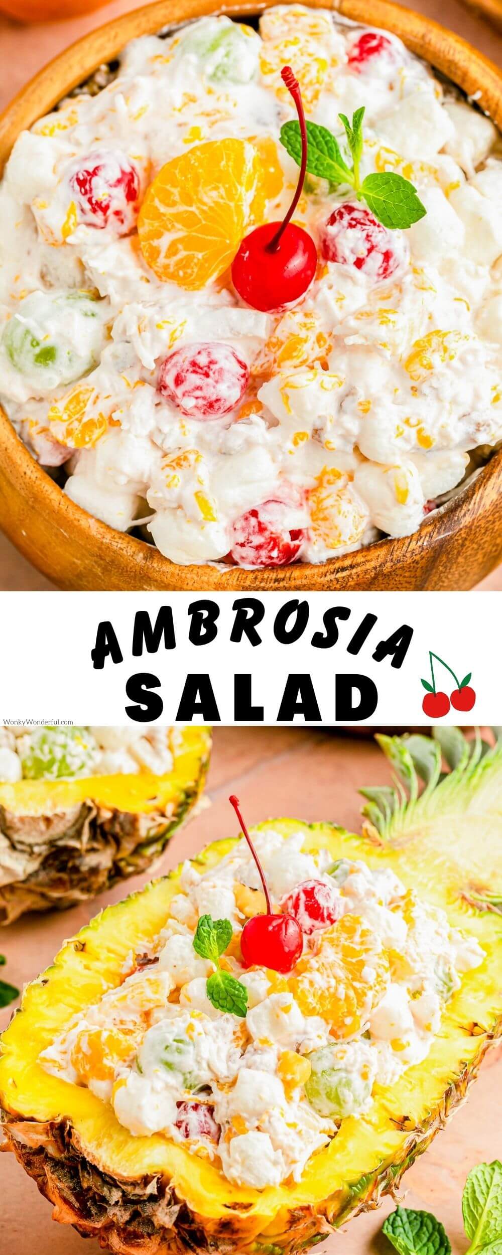 AMBROSIA SALAD RECIPE + WonkyWonderful