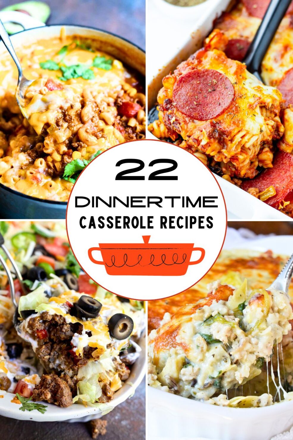 casserole recipes pinnable image