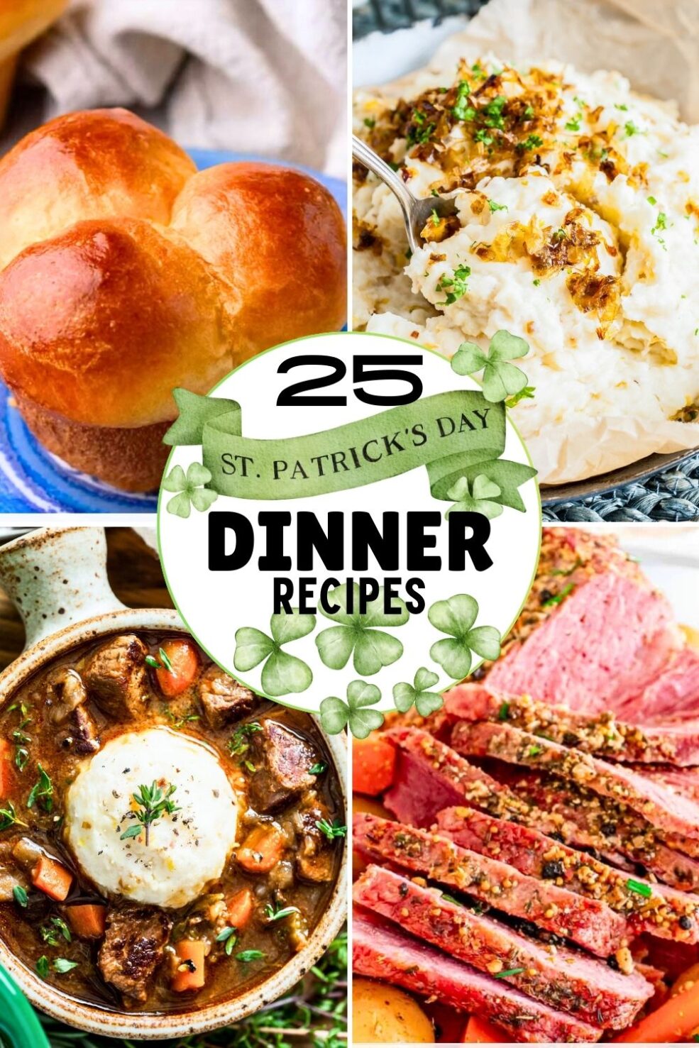 st Patricks day dinner pinnable image