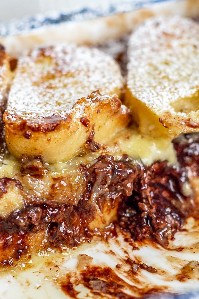 prepared chocolate French toast
