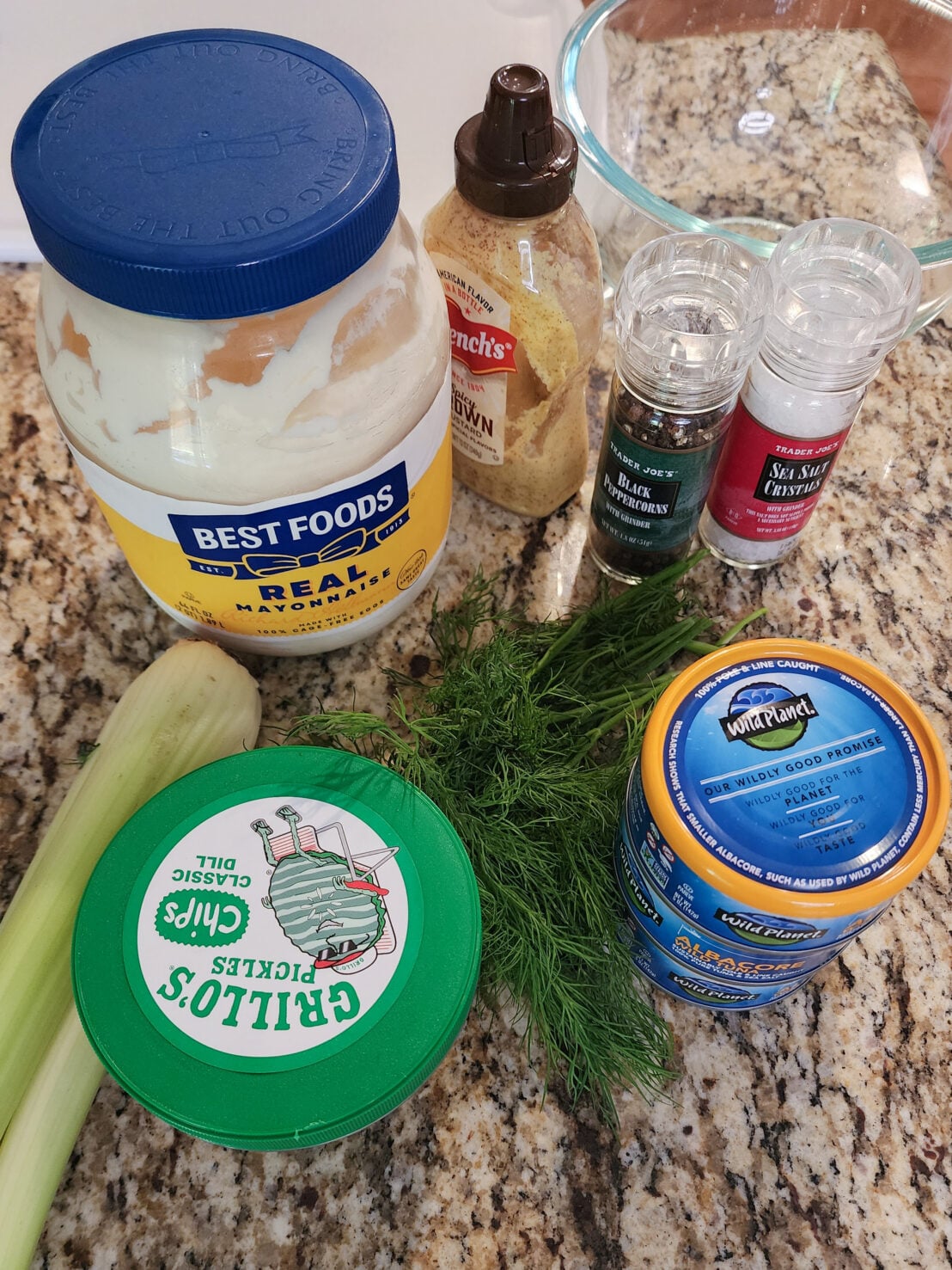 ingredients for tuna salad