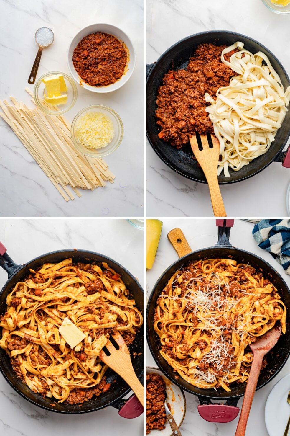 pasta dish process photos