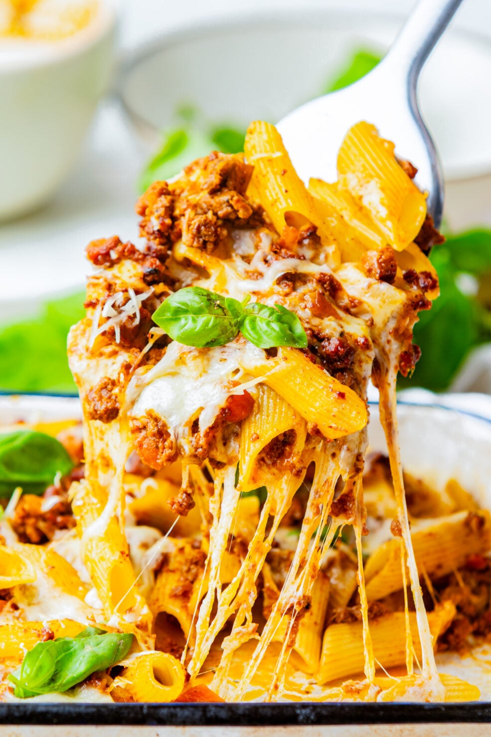 spatula scooping pasta